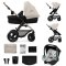 KINDERKRAFT Kombikinderwagen Moov 2 Air 3in1 Moonlight Grey