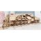 Ugears 3D Holzmechanik Puzzle V-Express Dampflokomotive 4-6-2 mit Tender