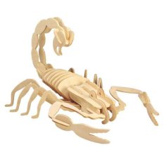 Woodcraft Wooden 3D Puzzle Scorpio