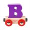 Bigjigs Rail Holzwaggon für Holzeisenbahn - Buchstabe B