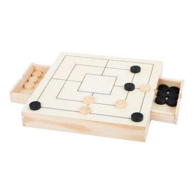 small foot Kompaktes Schachspiel 3in1 aus Holz