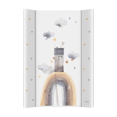 CEBA BABY Previjalna podloga dvostranska s trdo podlago (50x70) Basic Rainbow Home
