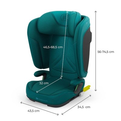 KINDERKRAFT Klappbarer Kindersitz Unity 2 I-Size (100-150 cm) Green