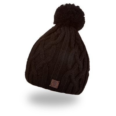 Berretto lavorato a maglia con treccia Outlast ® - nero