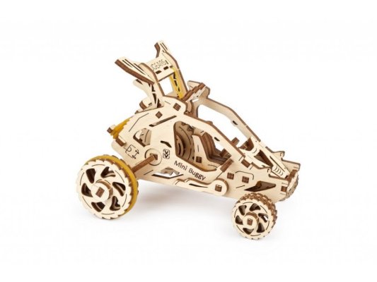 Ugears 3D Drewniane Puzzle Mechaniczne Mini Buggy