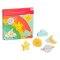 Petit Collage Solidne drewniane puzzle Rainbow