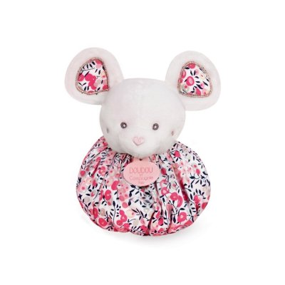 Doudou Peluche ratinho rosa 3 em 1