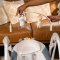 Balanço conversível INGENUITY com melodia Swing'n Go Chambray 0m+ até 9kg