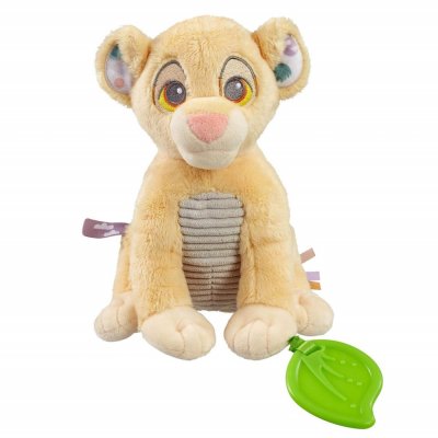 Le Roi Lion d'activité arc-en-ciel en peluche avec anneau de dentition