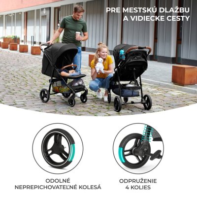 KINDERKRAFT Sportkinderwagen Grande Plus Grau