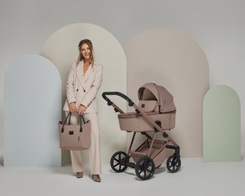 ADAMEX Kombikinderwagen Delta Natura Cappuccino