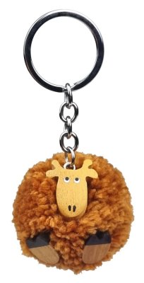 2Kids Toys Houten Sleutelhanger Pompon Giraffe
