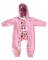 Monkey Mum® Macacão de inverno infantil softshell com forro polar - Ovelha cor-de-rosa na floresta - tamanhos 62/68, 74/80