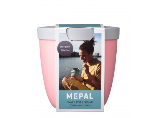 MEPAL Pudełko na przekąski Ellipse Nordic Pink 500ml