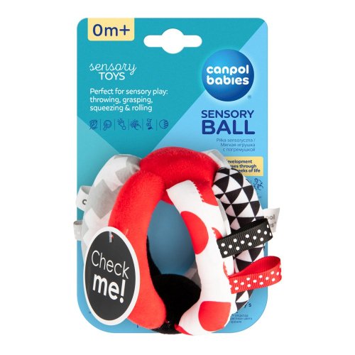 CANPOL BABIES Contrast ball with Sensory rattle