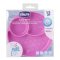 CHICCO Silikonteller, rosa 12m+