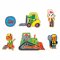Mudpuppy Puzzle de chão carros na construção 25 peças