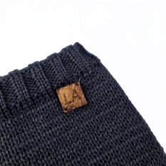 Braga de cuello de punto liso LA infantil Outlast ® - antracita