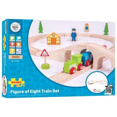 Bigjigs Rail Pista de Comboio de Madeira em Oito