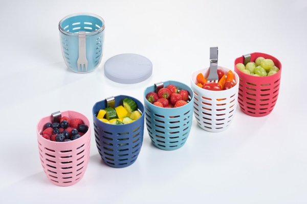 MEPAL Snackbox mit Sieb Ellipse Nordic Green 600 ml