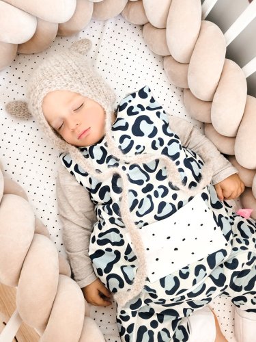 MATERNITÀ Sacco nanna con pantaloni e tasca Blu Classici 1-1,5 anni 2 tog