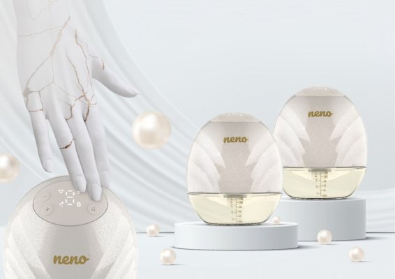 NENO Milchpumpe Duo elektrisch, freihändig, Perla Twin