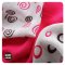 KIKKO Bambusservietten Spirals&Bubbles 30x30 cm, magenta 9 Stk