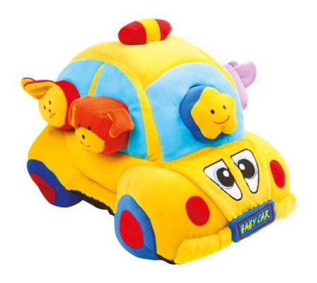 small foot Coche Textil con Formas Encajables