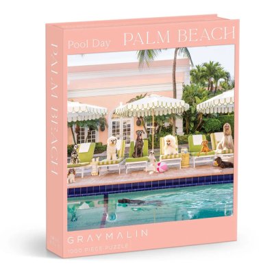 Puzzle Galison Câini în Palm Beach Gray Malin 1000 piese