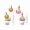 Sluban Flowers M38-P8029 Plantes en pot Présentoir 6 pcs