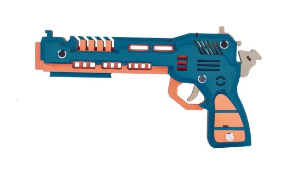 Woodcraft Puzzle 3D din lemn Arma cu elastice Lup