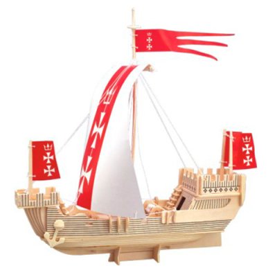 Woodcraft 3D Holzpuzzle Schiff Koga