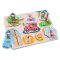 Dřevěné vkládací puzzle - hasiči - 8 ks