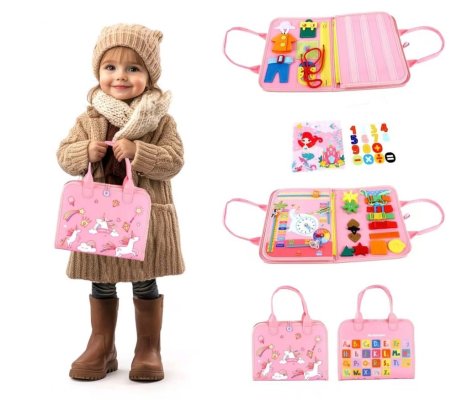 2Kids Toys Sensorisk busy book Enhörning 1