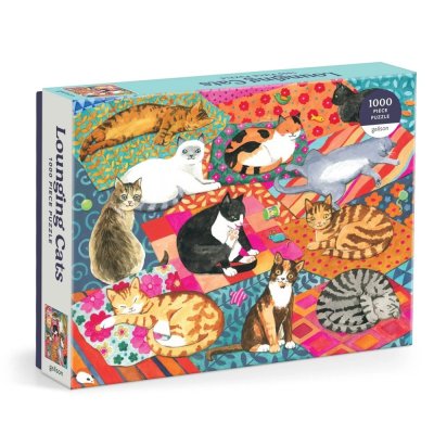 Galison Puzzle Gatti Pigri 1000 Pezzi