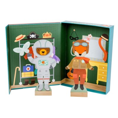 Petit Collage Magnetyczne puzzle zwierzątka