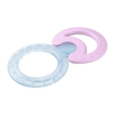 NUK Cooling teether + Classic silicone teether pink