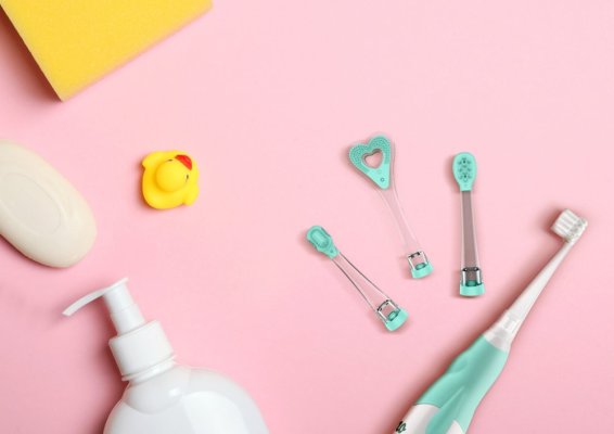 NENO Szczoteczka elektryczna dla dzieci Denti - zielona 3m+