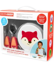 SKIP HOP Zoo Juego de comedor 5 piezas Fox 12m+