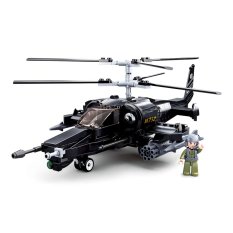 Sluban Model Bricks M38-B0752 Ka-50 Black Shark Combat Helicopter
