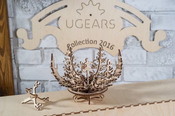 Ugears 3D Wooden Mechanical Puzzle Flower
