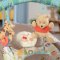 BRIGHT STARTS Vibrerend ligbed met de melodie van Winnie the Pooh Dots & Hunny 0 m+, tot 9 kg