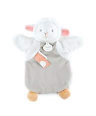 Doudou Pluszowa pacynka owieczka 25 cm