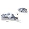 Sluban Model Bricks M38-B0986 Avion de chasse à réaction Su-57 2 en 1