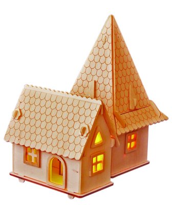 Woodcraft Lesene 3D puzzle Evropska vila D