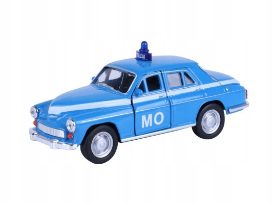 Welly Warszawa 224 POLIS 1:34 blå