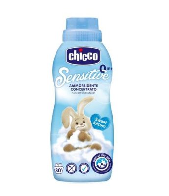 CHICCO Detergent de rufe pentru copii Sensitive 1,5 l + Balsam conc. Pulbere dulce 750 ml