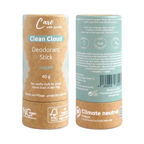 Trdi dezodorant Clean Cloud Vegan, 40 g