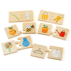 Bigjigs Toys Edukacyjne puzzle Co do siebie pasuje
