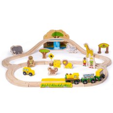 Bigjigs Rail Drewniana kolejka Safari